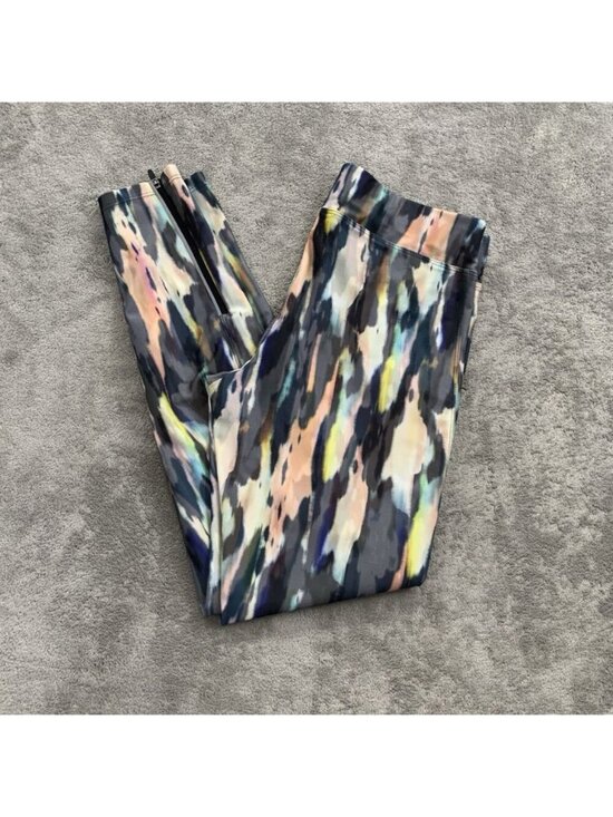 OYSHO Pants - OYSHO Fitness Leggings Womens Medium Abstract Ankle Yoga Gym Workout Athleisure